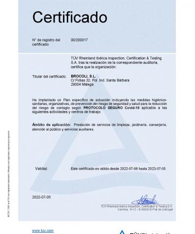 Certificado COVID-19